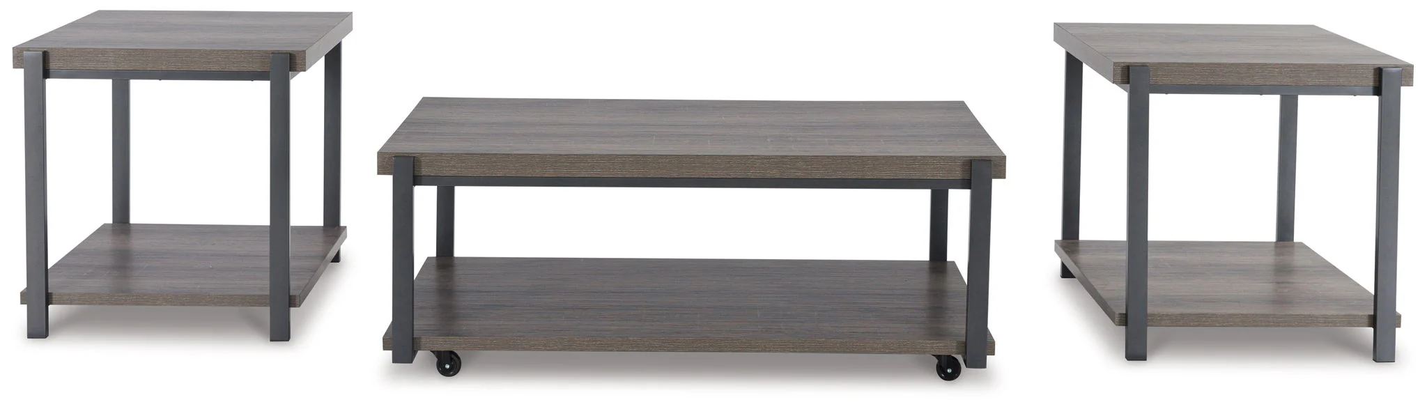 Wilmaden - Gray / Black - Occasional Table Set (Set of 3) - Image 3