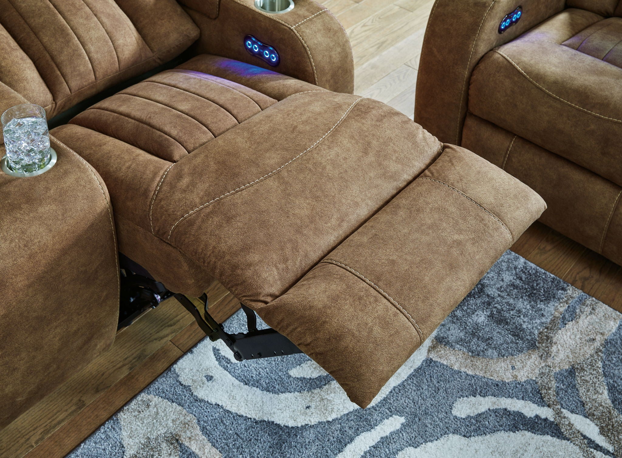 Wolfridge - Brindle - Power Reclining Loveseat With Console /Adj Hdrst - Image 12