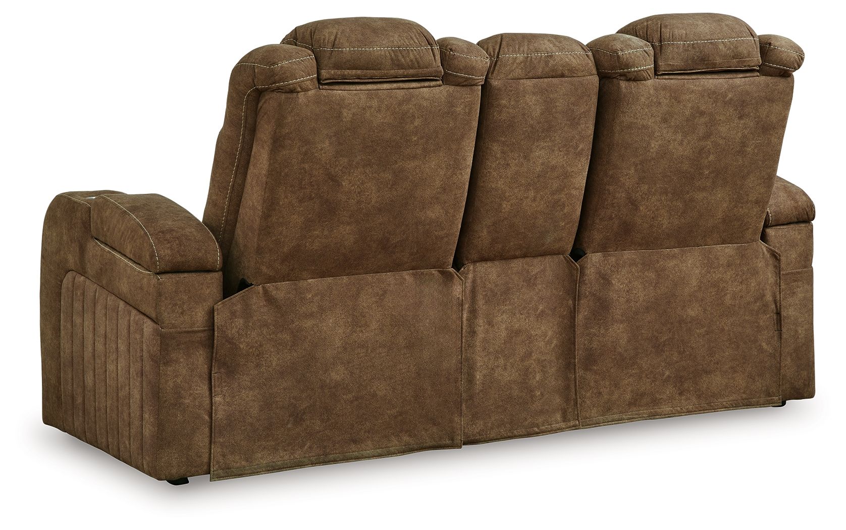 Wolfridge - Brindle - Power Reclining Loveseat With Console /Adj Hdrst - Image 4
