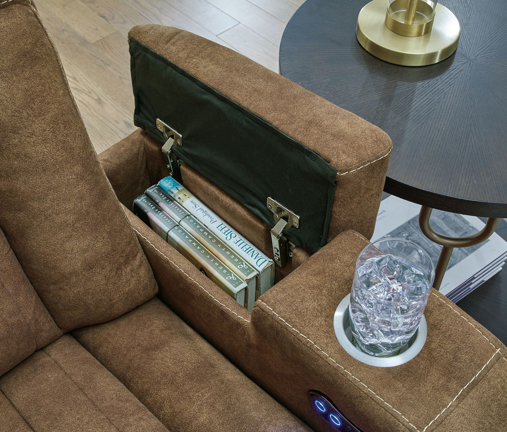Wolfridge - Brindle - Power Reclining Sofa With Adj Headrest - Image 12