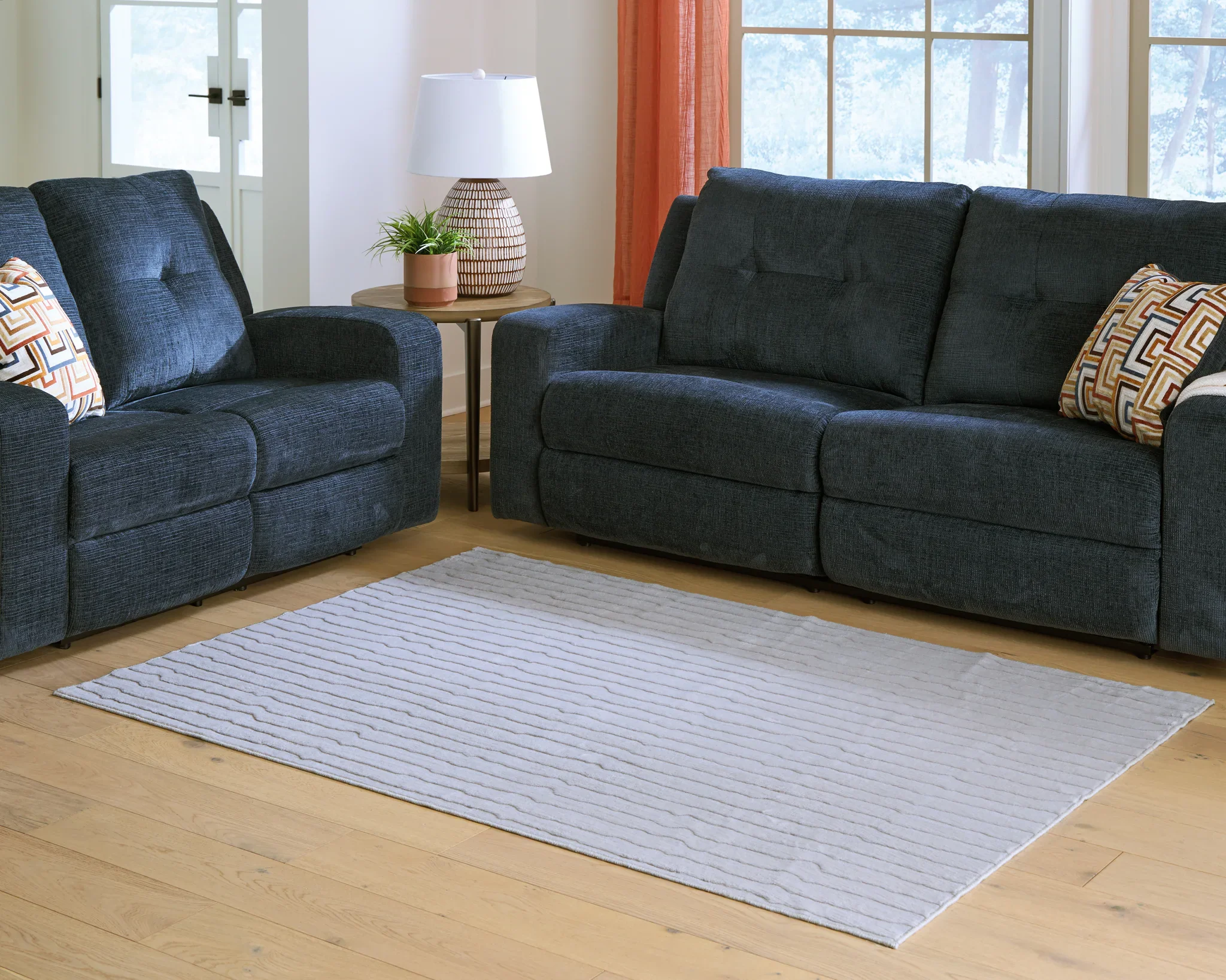 Worthley - Gray - Washable Medium Rug - 5' x 7' - Image 2