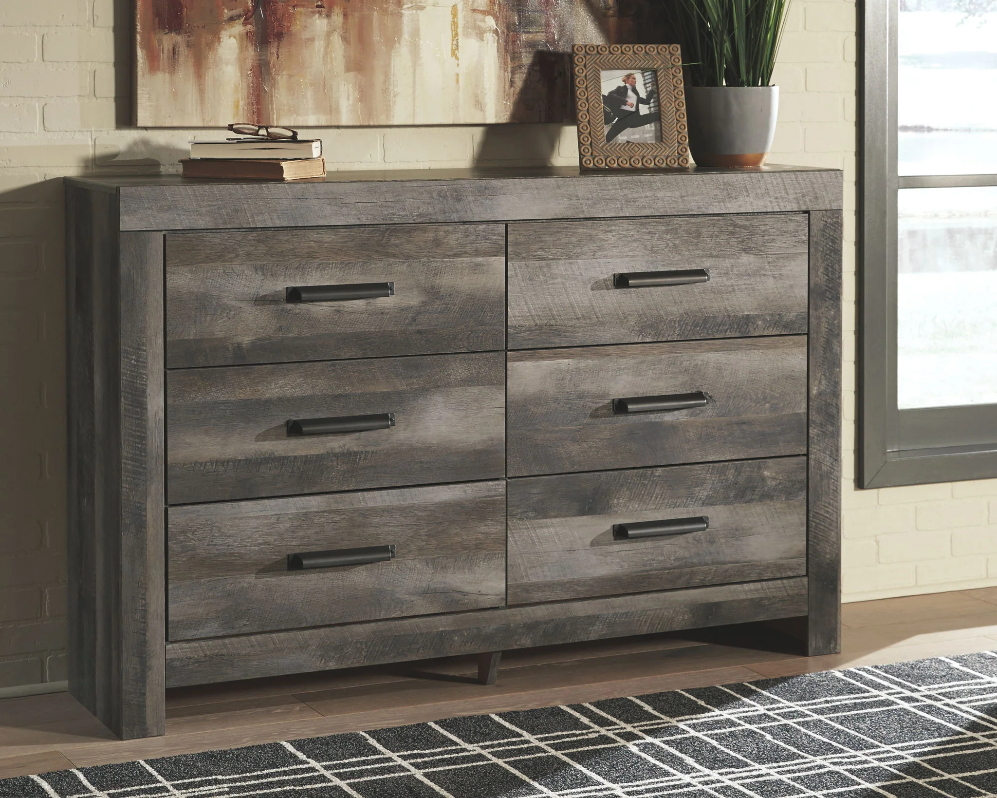 Wynnlow - Gray - Six Drawer Dresser - Image 2