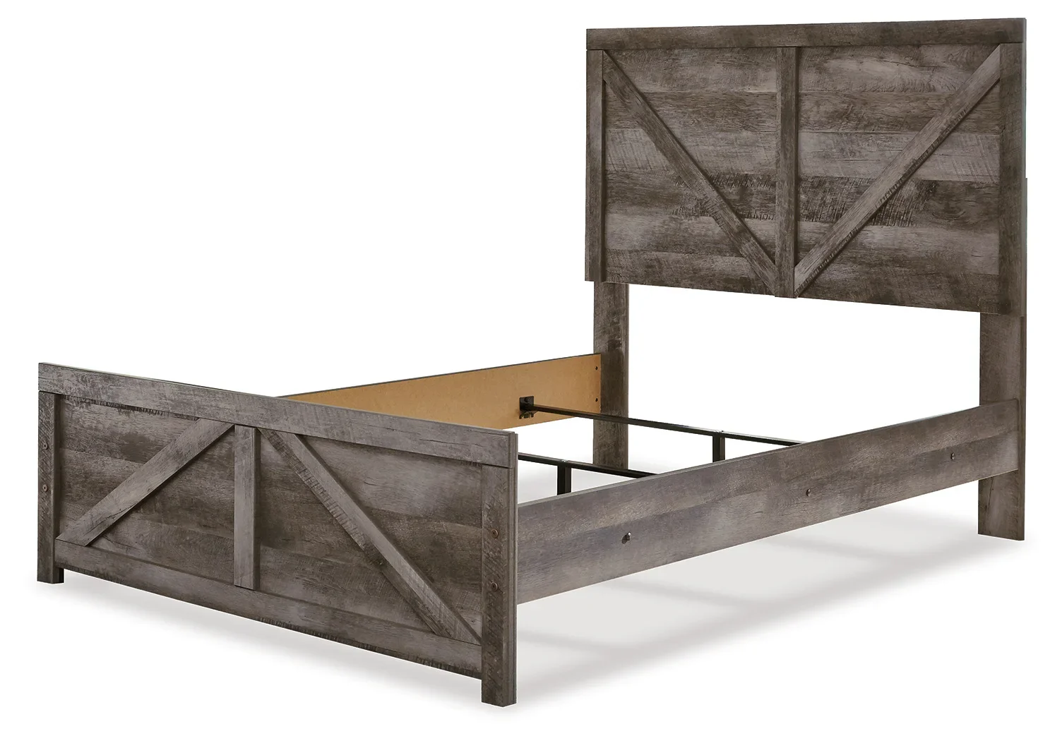 Wynnlow - Gray - Full Crossbuck Panel Bed - Image 4