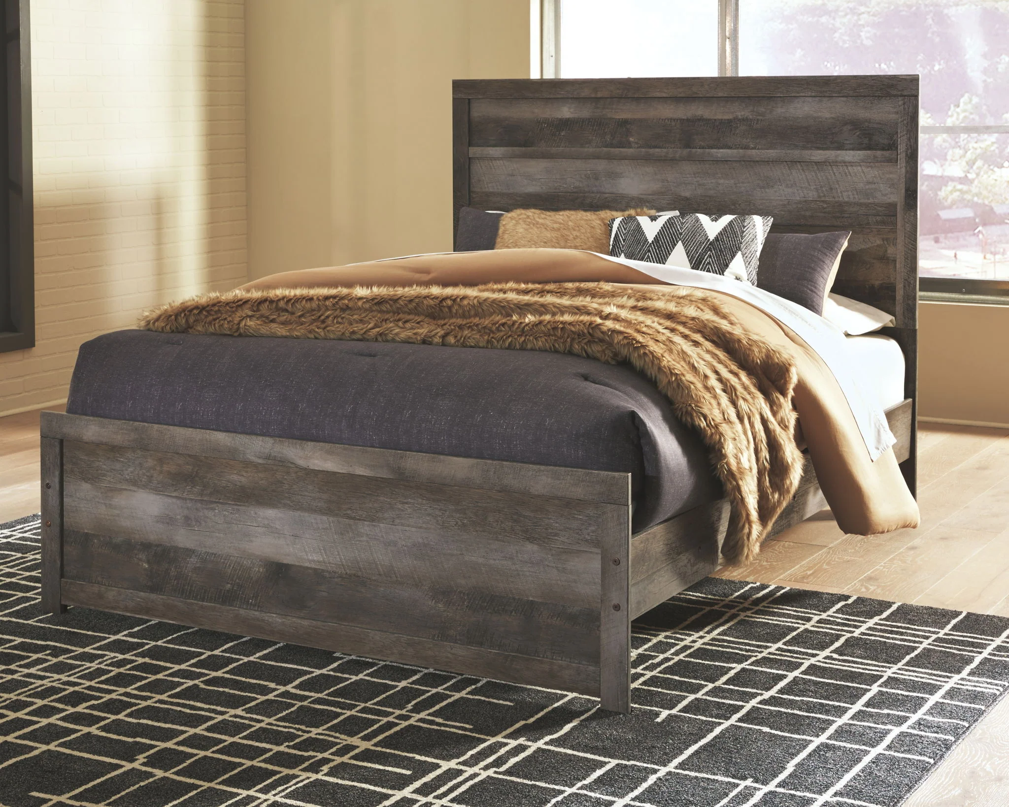 Wynnlow - Gray - Queen Panel Bed - Image 2