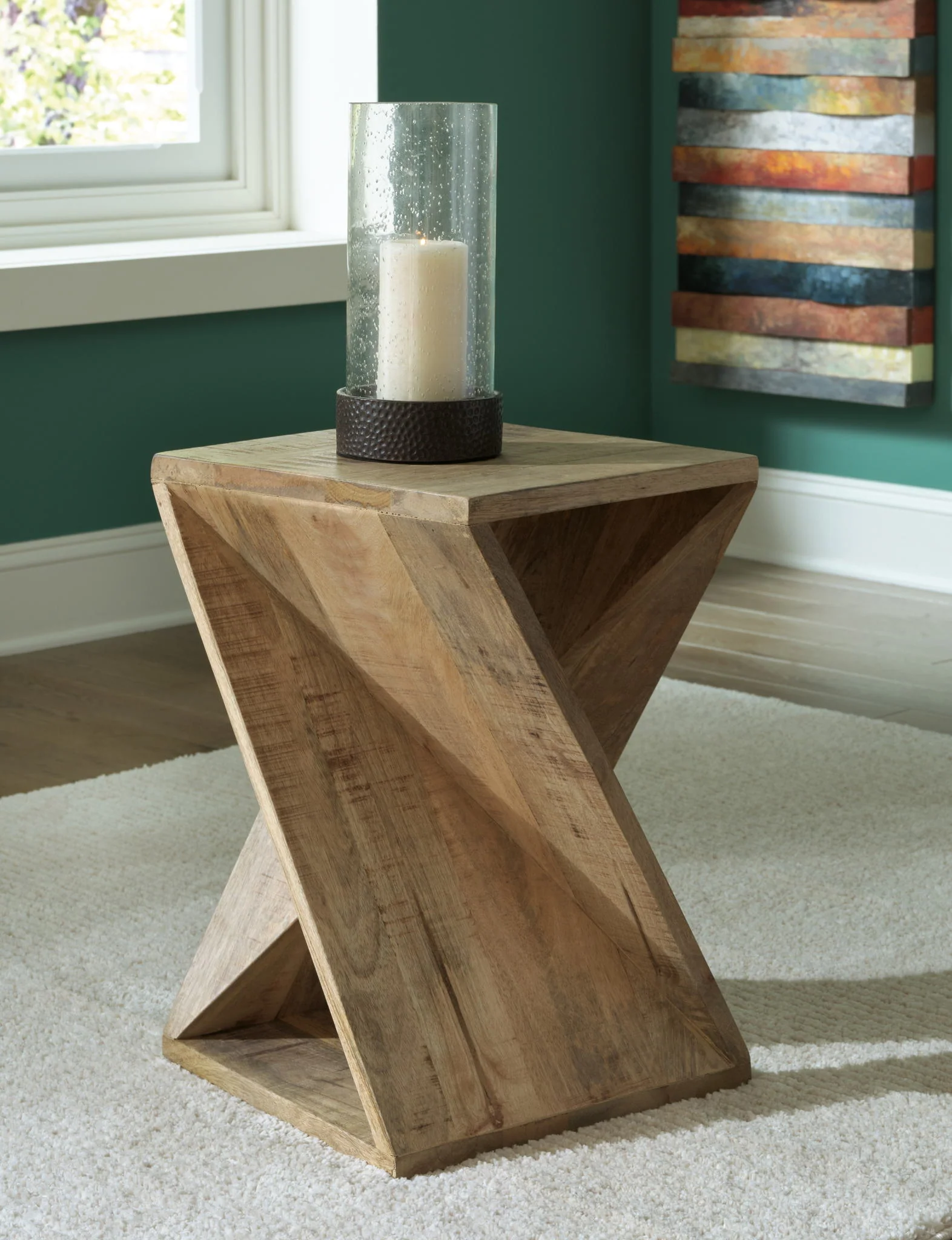 Zalemont - Distressed Brown - Accent Table - Image 2