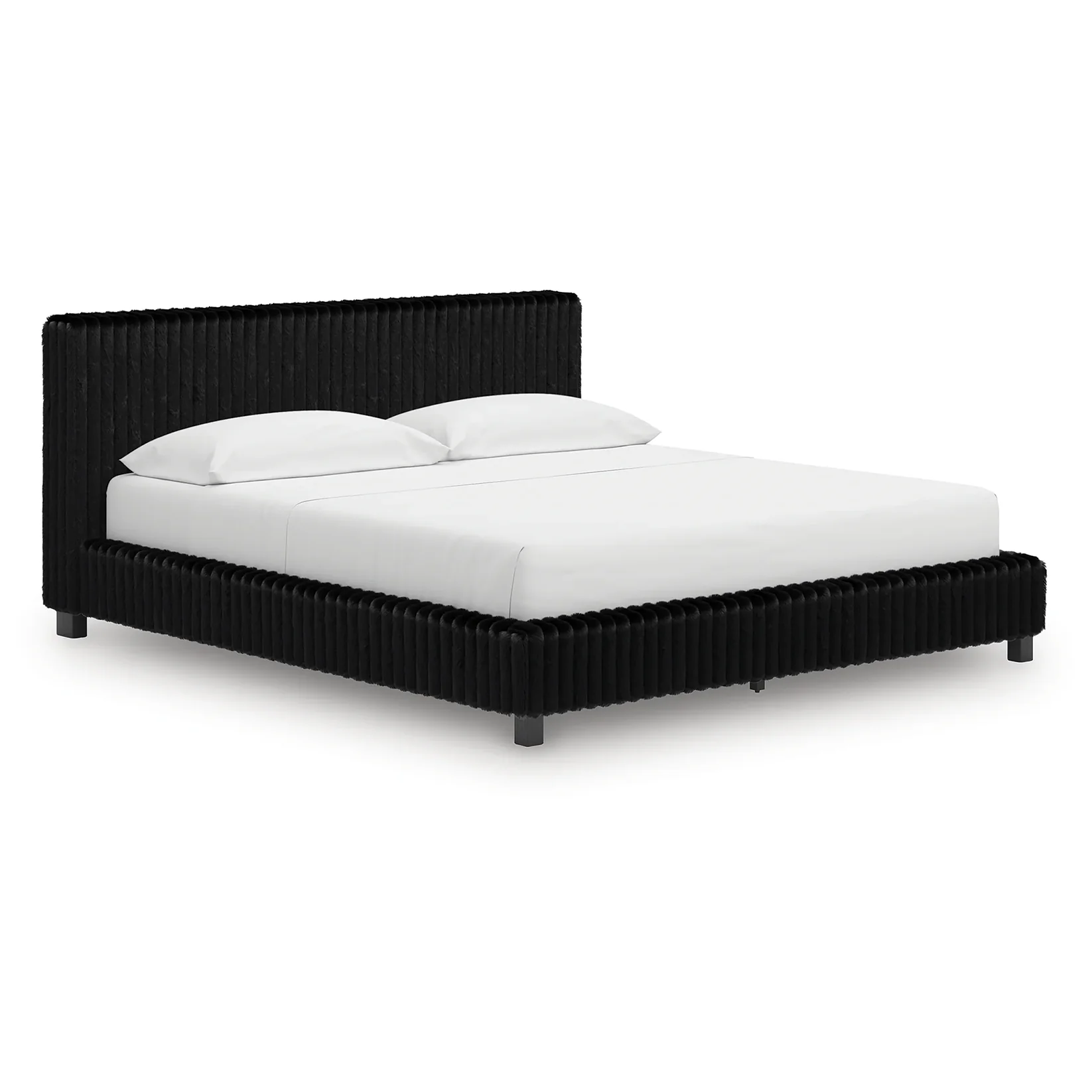 Zuraleus - California King Upholstered Bed - Black