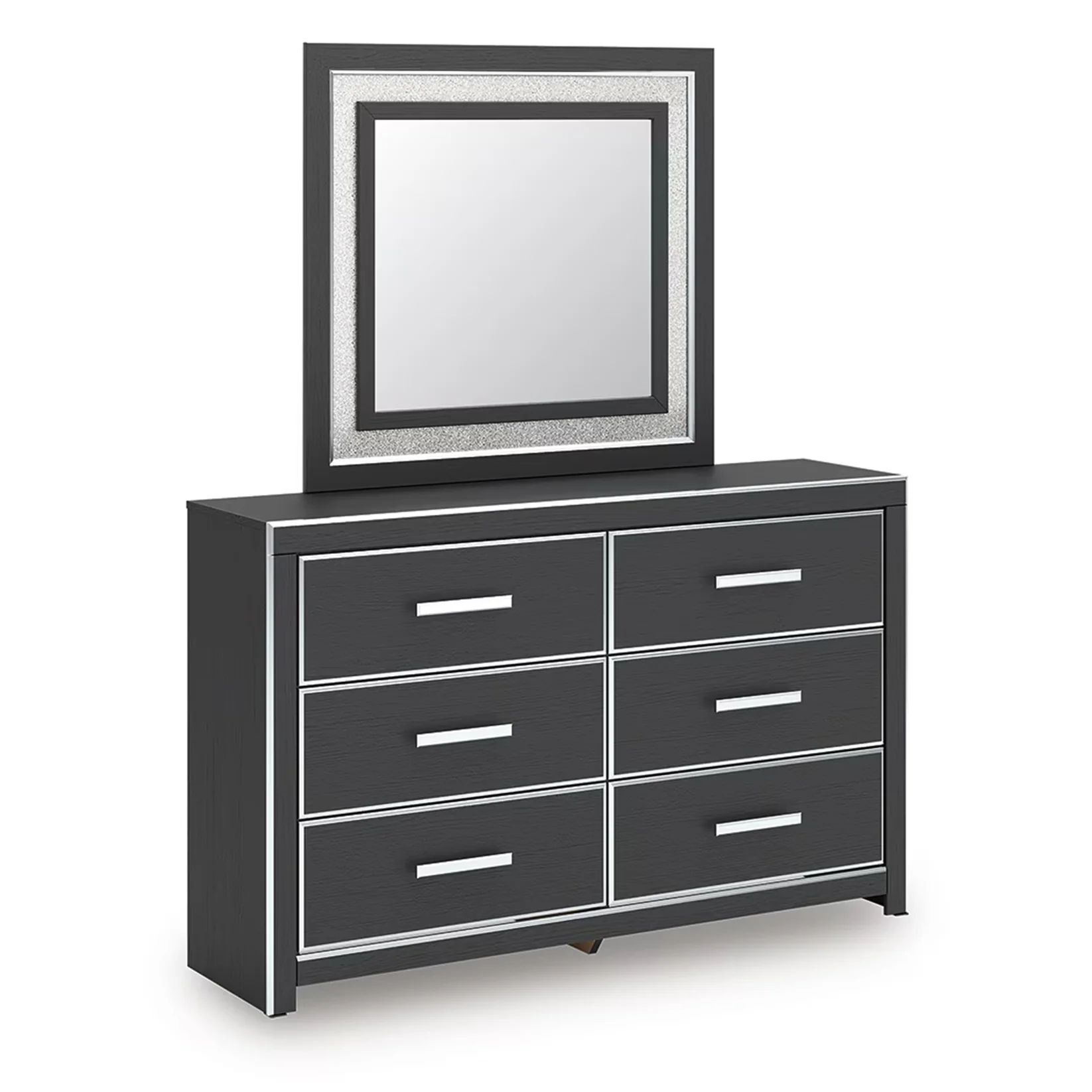 Zuraleus - Dresser And Mirror - Black